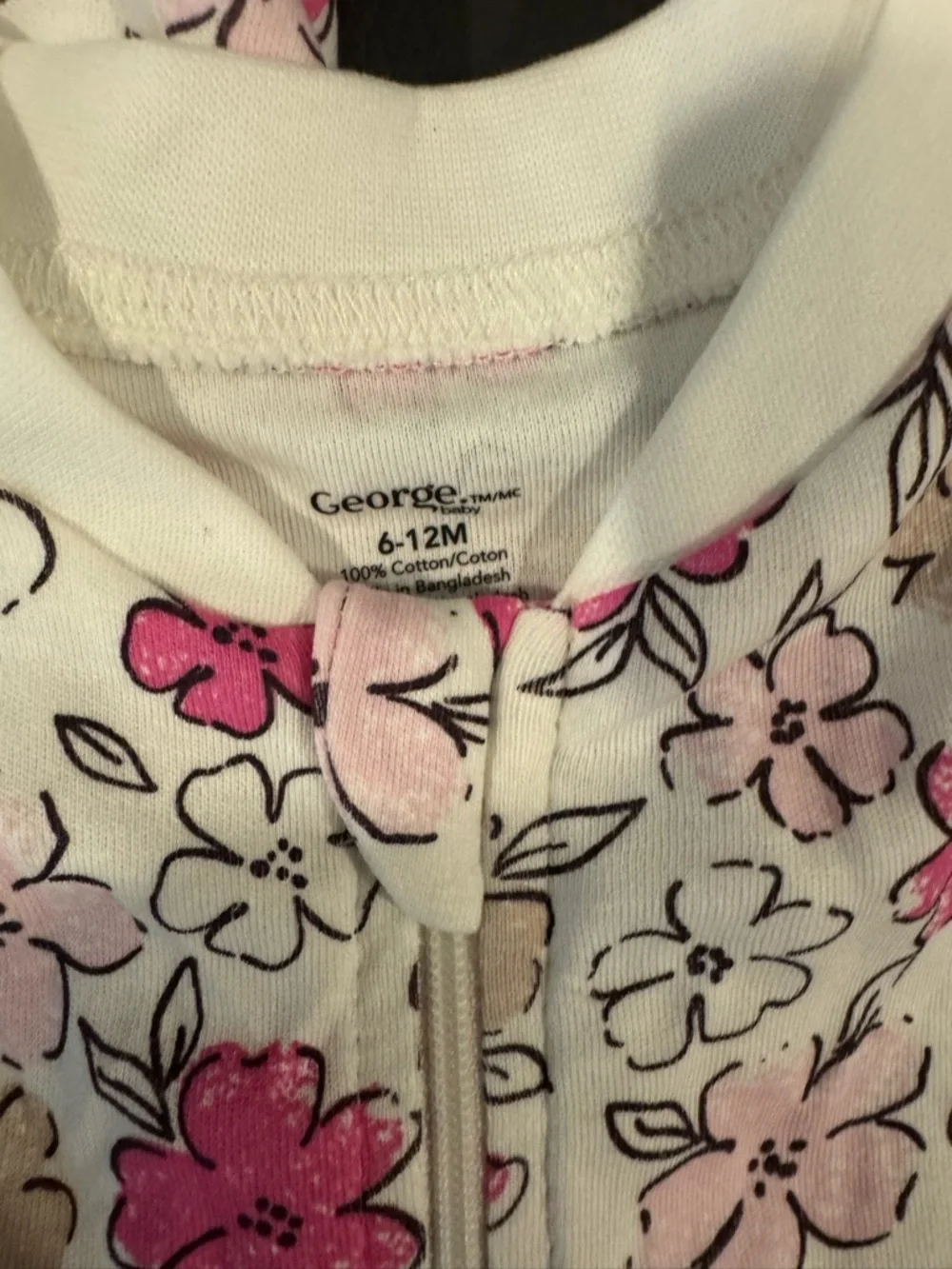 George Baby Set of 2 Footie Pajamas 6-12 Months NWT
